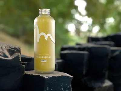 Magu Branding & Packaging bottle branding corporate identity design drink identity illustration kombucha logo magu minimalism package design packaging type typography