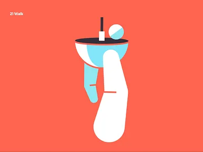 21 Walk after affects animation character animation duik duikbassel front cycle front walk cycle illustration motion animation motion design motion graphics walk cycle