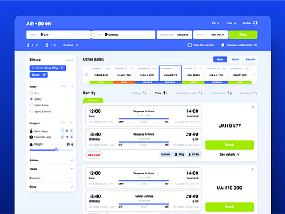 Flight Booking Service | Main screen airplane booking design flight service ticket ui uiux ux website