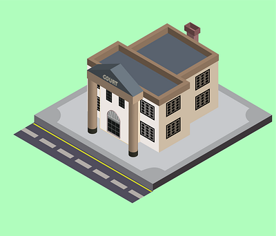 Isometric Building Design 2d mansion adobeillustrator design graphicdesign illustration illustrator isometric isometricdesign vector