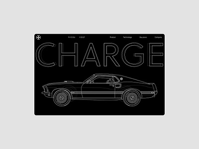 Charge cars website concept design ui ux vector web website