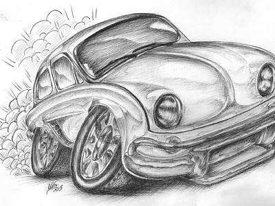 Gordini Cartonn Cars illustration