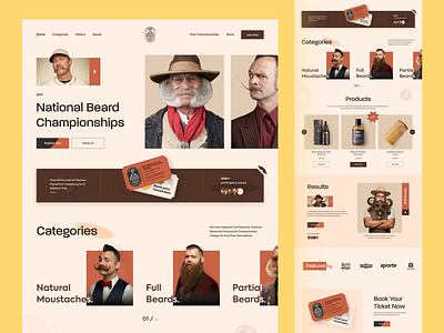 Beard Championship Web Design agency beard beard website design desktop design landing landing page orix sajon trend trendy web design web landing web page web site web ui website website design website landing page website ui