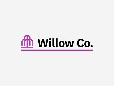Willow Co. Logo brand brandidentity branding clean combinationlogo design estateagent icon illustrator logo logomark logotype mark minimal realestate symbol timeless vector willow willowtree