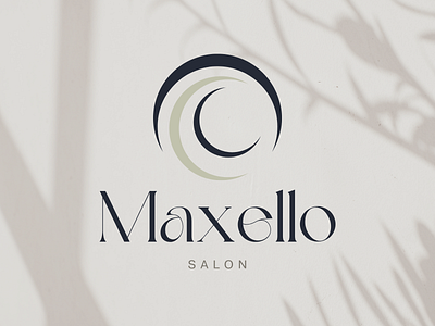 Maxello Salon branding design graphic design logo minimalist mockup