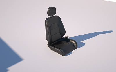 Car seat 3d c4d car seat