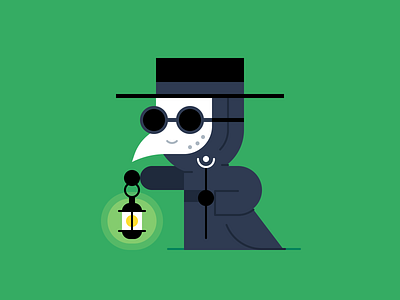 Plague Doctor character design halloween holiday illustration lantern mask october plague plague doctor