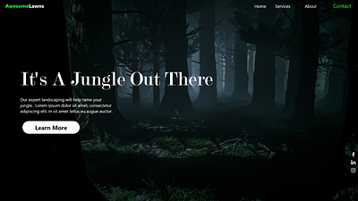 Landscaping Design graphic design ui website design