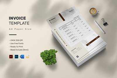 Crimon - Invoice Template clean clean cv job cover letter cv design cv template design doc illustration job job cv minimal cv modern cv professional professional cv professional modern resume resume design resume template word work