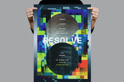 Resolve Poster / Flyer annual report beach catalog clean design dj flyer flyer template graphic design illustration indesign magazine motion graphics music nightclub poster template print printable resolve poster template