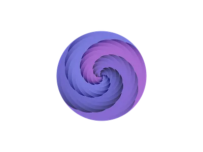 Circular Wave Logo abstract branding design gradient graphic design icon illustration logo