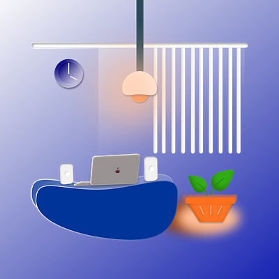my work Station design icon illustration ui