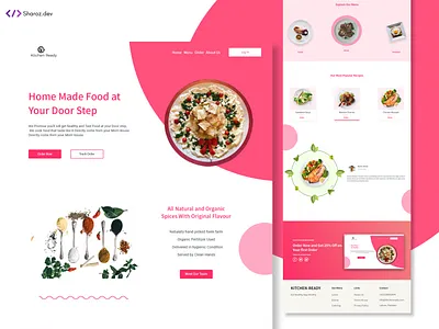 Kitchen Ready(food website) design ui uidesign web web design web design and development