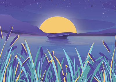 Night design illustration vector