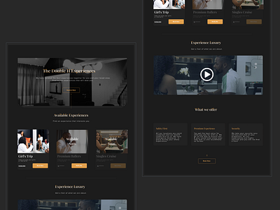 Double H experiences hospitality ui ux