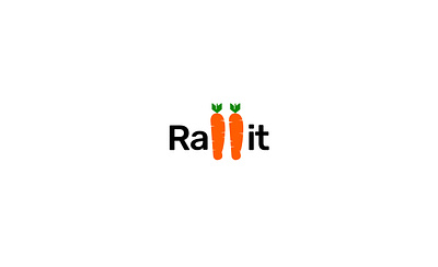 Rabbit animal logo desing carrot logo design design illustration r logo design rabbit logo design vecter logo