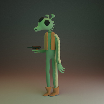 Greedo 3d modeling cartoon cinema4d cute motion design