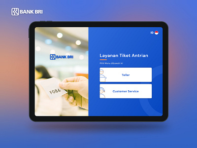 Queue Ticket Screen Menu Concept design illustration indonesia indonesia designer kiosk ui ux