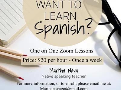 What to learn Spanish? Flyer design graphic design typography
