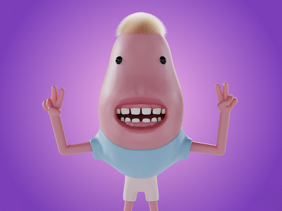 Happy go lucky! 3d blender wip zbrush