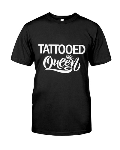 Tattooed Queen shirt Classic T-Shirt 3d animation branding graphic design logo motion graphics