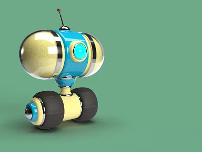 Scout FGB-01 3d art3d design graphic design robot scout