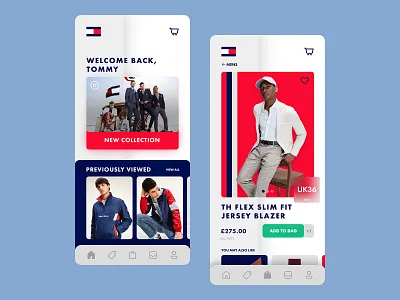Tommy Hilfiger App Design app design app ui clothing app clothing ui fashion ui mobile app mobile ui shop app shop interface shop ui store app store ui ui ui daily ui design