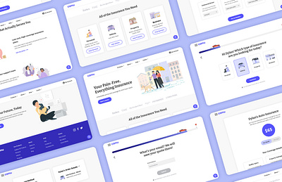 Camu - Insurance Website UI Design aesthetic branding design figma graphic design illustration insurance landing page logo quote responsive design ui uiux user experience user interface ux uxui vector web website