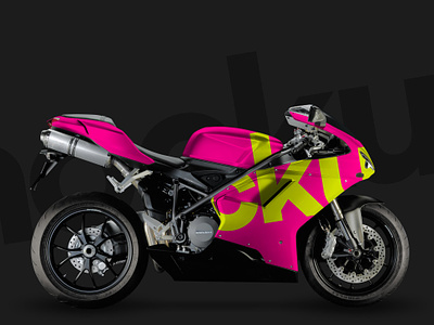 4K Ducati Motorcycle PSD mockup