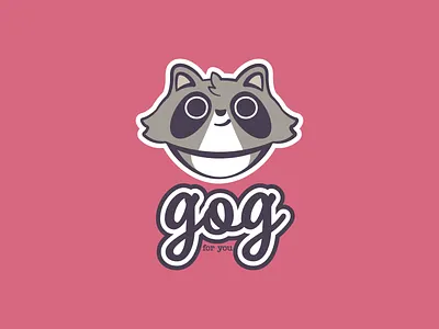 Gog the Raccoon animal branding design fun graphic design illustration logo mascot playful raccoon