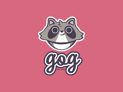 Gog the Raccoon animal branding design fun graphic design illustration logo mascot playful raccoon