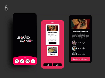 Squid Game: Slider Animation adobedailycreativechallenge adobexd gamingui portland premierepro prototype reboundshot squidgame uiux uiuxdesign