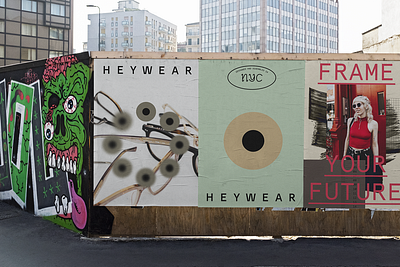 HEYWEAR Brand Collateral applications brand branding collateral design gif identity poster print typogaphy