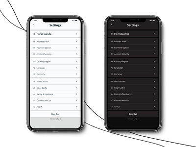 Settings 007 adobe ai app settings dailyui dailyui 007 dailyui007 dark mode dark mode settings design figma illustration iphone settings light mode mobile settings settings settings of app ui ui 007 ui design uiux