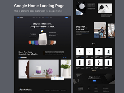 Google Home Landing Page app landing cool design dribbble best shot google google home google landing landing page minimal design product landing ui design ui ux web design