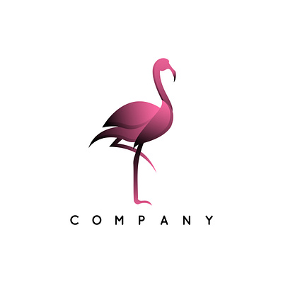 The Flamingo beauty bird branding design flamingo icon illustration logo pink vector