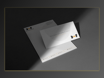 Dot and Frame Letterhead and Envelop branding graphic design letterhead logo