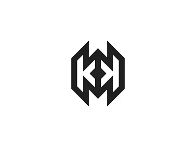 Kk letter logo brand branding graphic design identity k kk kk logo lettarmark letter logo logo design monogram