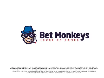 Betting Mascot logo betting logo character logo cigar monkey logo design graphic design illustration logo logo maker mascot minimal logo minimalist monkey logo monkey mascot vector