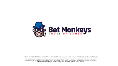 Betting Mascot logo betting logo character logo cigar monkey logo design graphic design illustration logo logo maker mascot minimal logo minimalist monkey logo monkey mascot vector