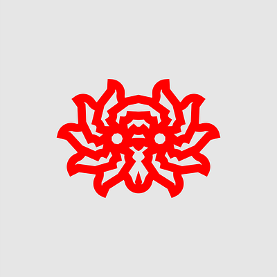 004 - Shape Study branding clean design digital flat geometric geometry graphic icon illustration illustrator lines logo movement red repeating rotation shape vector white