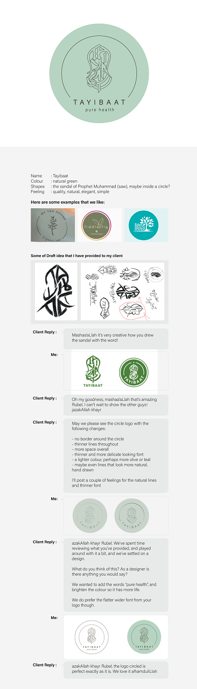 Logo design for Tayibaat pure health branding circle logo classic graphic design logo luxurious logo