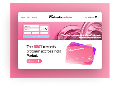 Peninsular Pelican - Airline Website UI design ui ui ux ui ux design ui design ui ux uidesign uiux