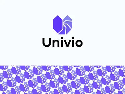 Technology logo | Univio branding brandmark business logo colorful design illustration logo logodesign logodesigner logomark minimal tech logo technology logo
