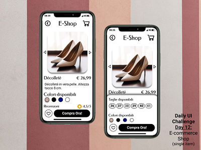 Daily UI - 012: E-commerce Shop (single item) app design figma graphic design illustration ui ui design