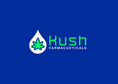 Kush Logo Variation branding cannabis graphic design kush leaf logo marijuana