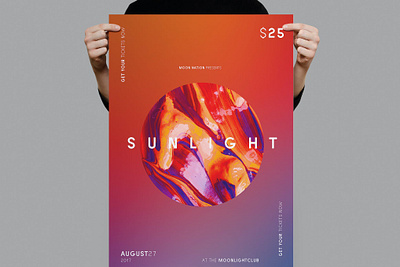 Sunlight Flyer / Poster Template catalog clean design dj flyer poster gradient gradient flyer graphic design illustration indesign magazine music nightclub poster template print printable sunlight sunlight flyer sunlight poster template