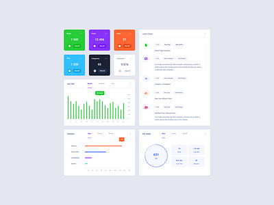 CMS Cards Dashboard dashboard figma sketch ui web xd