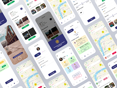 Litter Pick Up adobexd bounty br clean clients design garbage illustration litter madewithadobexd minimal pick up rewards sleek ui user ux