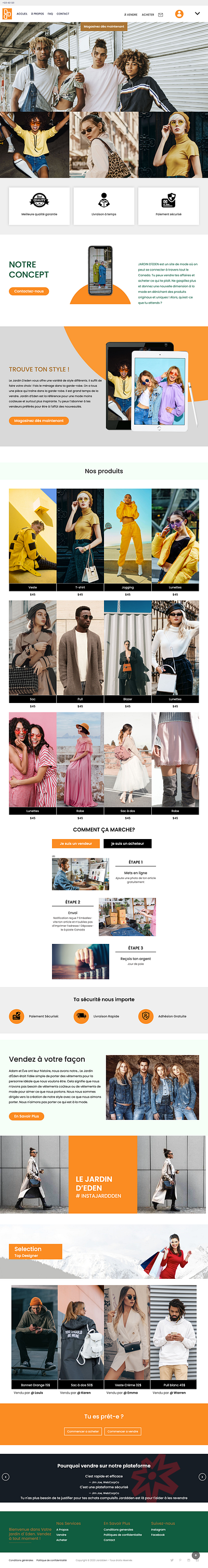 Webdesign for a fashion brand branding communication fashion ui webdesign